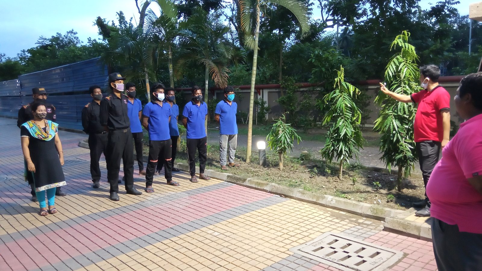 Housekeeping staff at a corporate site in Kolkata